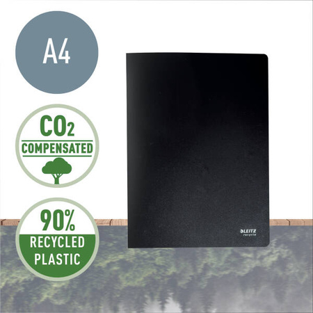 ALBUM OFERTOWY A4 LEITZ RECYCLE 46760095 CZARNY 20 KOSZULEK